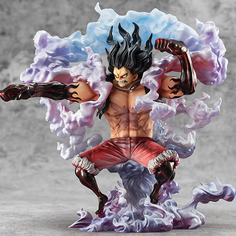 MegaHouse Monkey D. Luffy POPMAX One Piece 4 Speed Snake Man Scale Figures-3