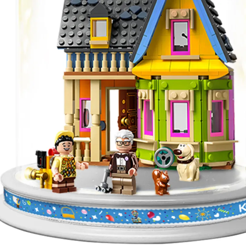 LEGO Disney Collection Up & Glass Lamp Shade Unibody Building Blocks 43217  Display Case 1-3