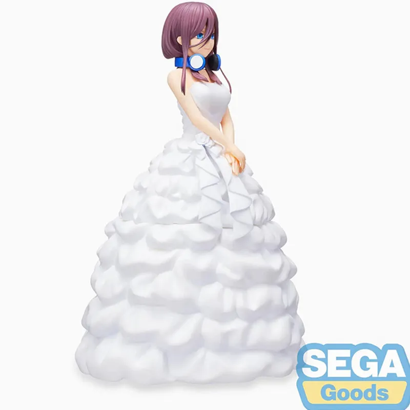 SEGA Miku Nakano The Quintessential Quintuplets Wedding Dress Figure Bonus Gifts 22cm-2