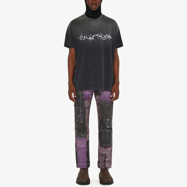 Givenchy Barbed Wire Vintage Oversized T Shirt-1
