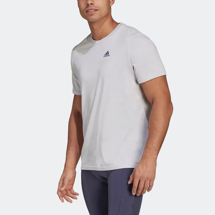 Adidas T Shirts Unisex Symbol Gray-1