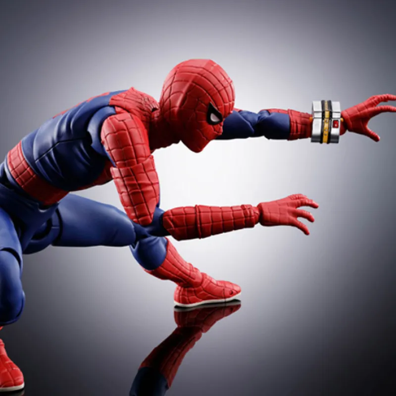 BANDAI Spider Man Bandai SHF Marvel Japan Toei TV Version Action Figure Scale Figures 15cm-5