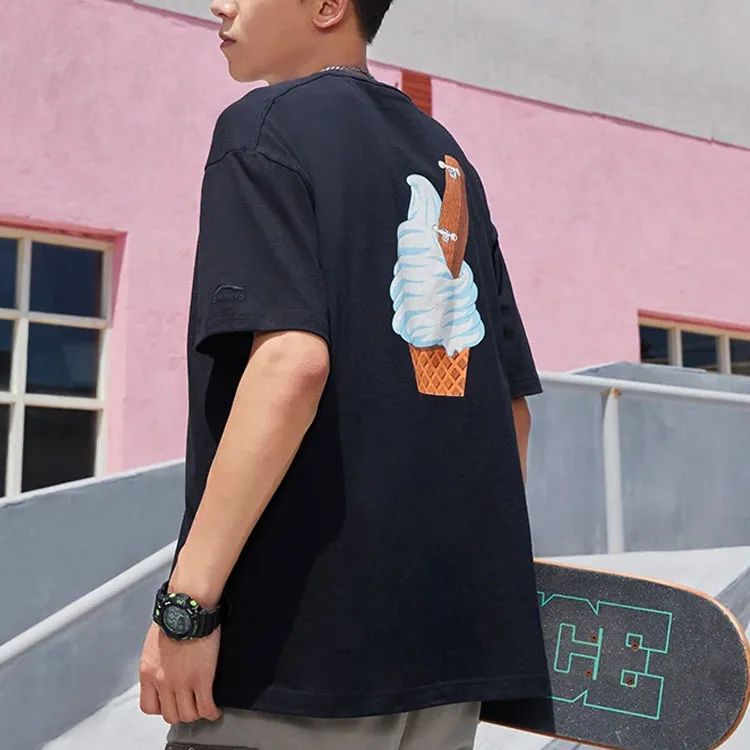 LiNing T Shirts Unisex Black-5