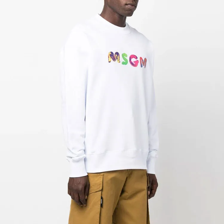 MSGM FW22 Sweatshirt Men's White-3