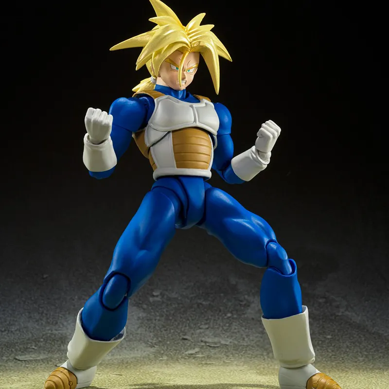 BANDAI S.H.Figuarts Dragon Ball Z Super Saiyan Trunks Hidden Power Within Action Figures 14cm-2