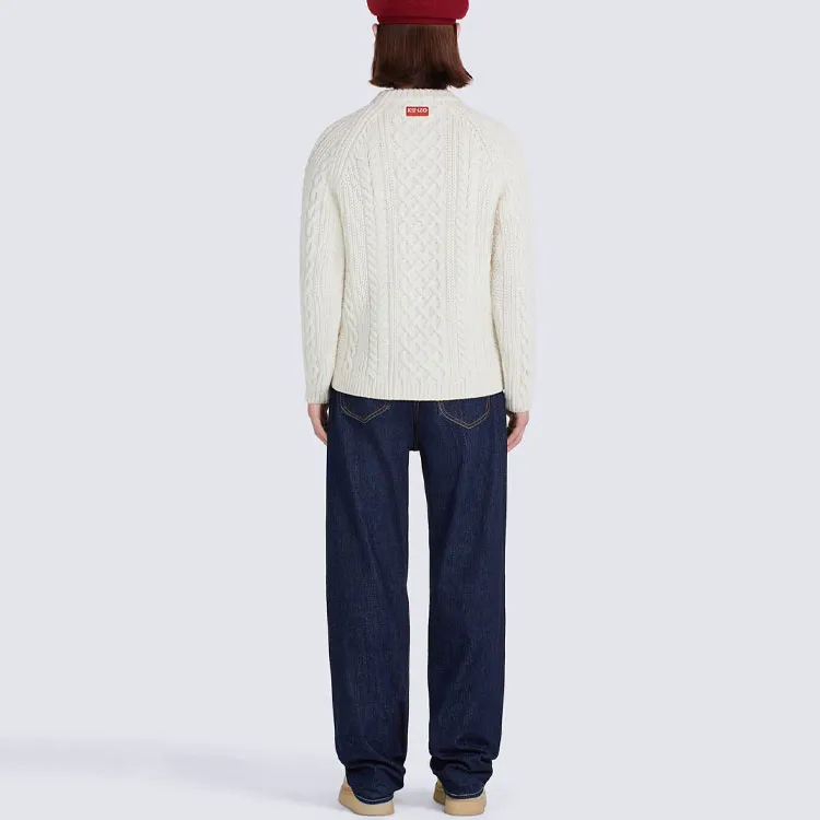 KENZO Sweaters Men Gray White-2