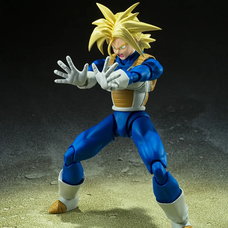 BANDAI S.H.Figuarts Dragon Ball Z Super Saiyan Trunks Hidden Power Within Action Figures 14cm-3