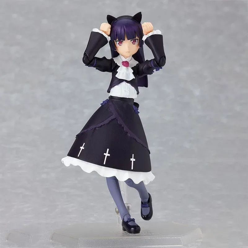 MAX Factory Figma#101 My Sister Is Impossible To Be This Cute Five Colored Glaze Black Cat Action Figures 12.5cm-1