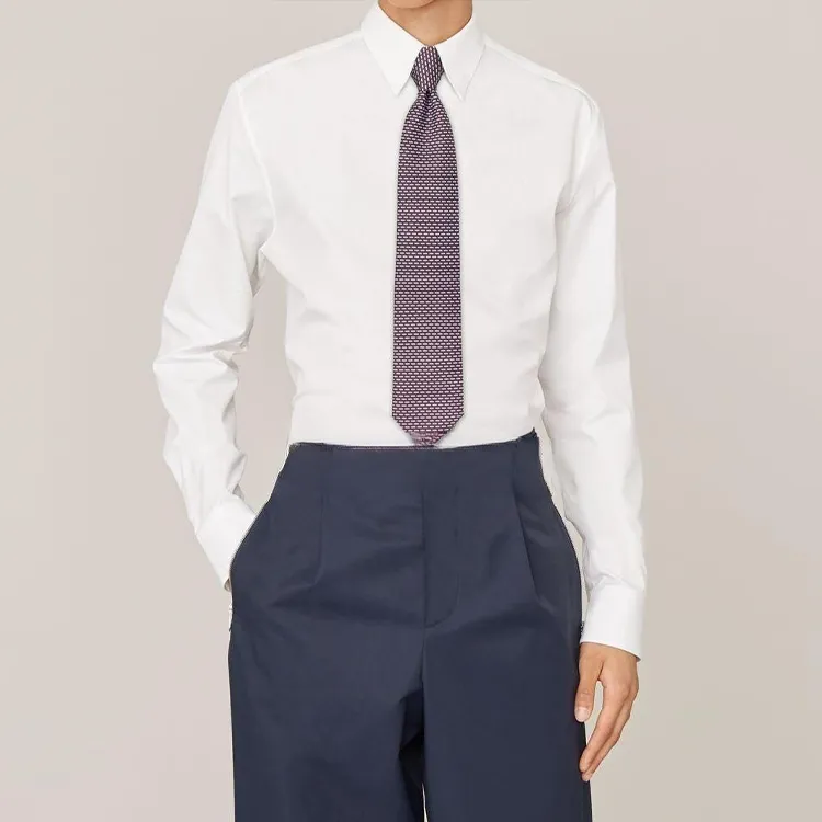 HERMES Ties Men Purple-2