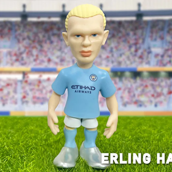 MINIX COLLECTIBLES Soccer Star/Erling Haaland Soccer Star, Haaland Chibi Figures 12cm-1