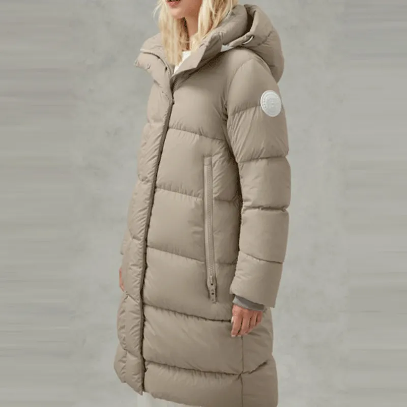 Canada Goose Pastels Down Jackets Women's Lime Gray-4