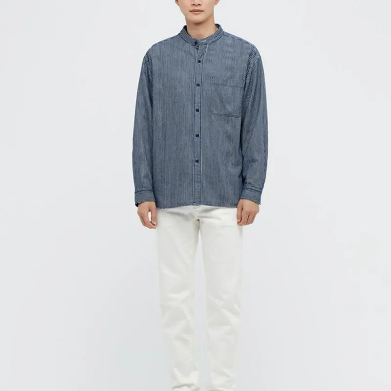 UNIQLO Shirts Men Royal Blue-2