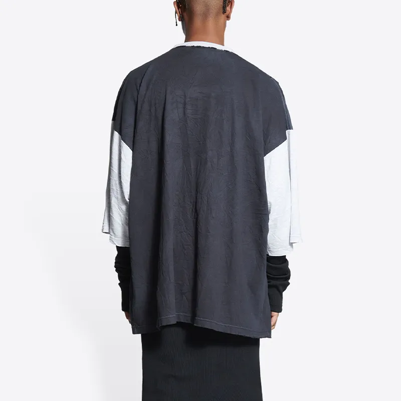 Balenciaga Unity 3/4 Sleeve Oversized T Shirt-3