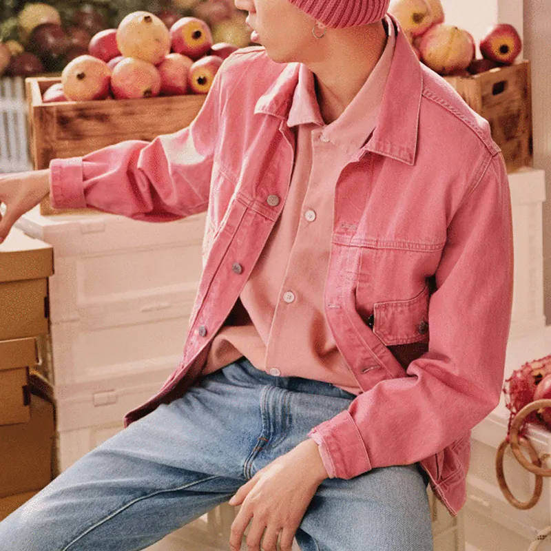 Levi's SS22 Denim Jacket Unisex Pink-2