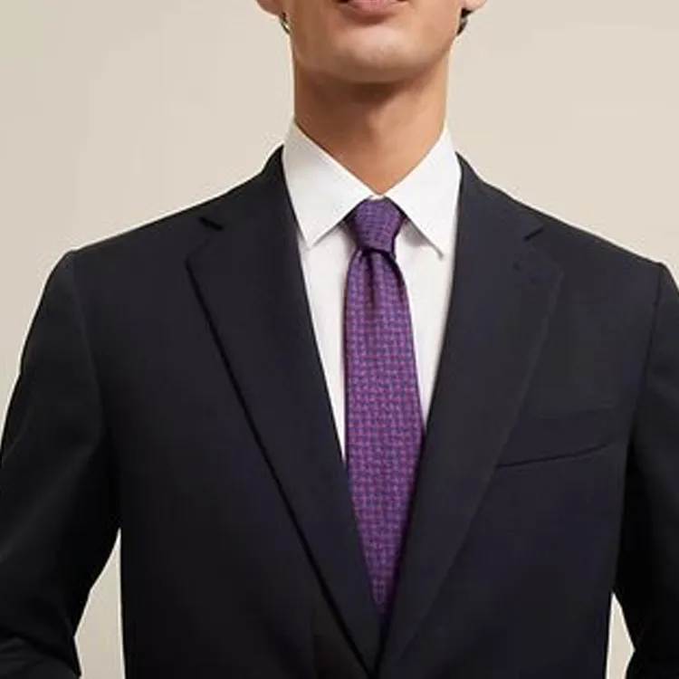 HERMES Ties Men Purple-1
