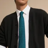 HERMES Ties Men Dark Green