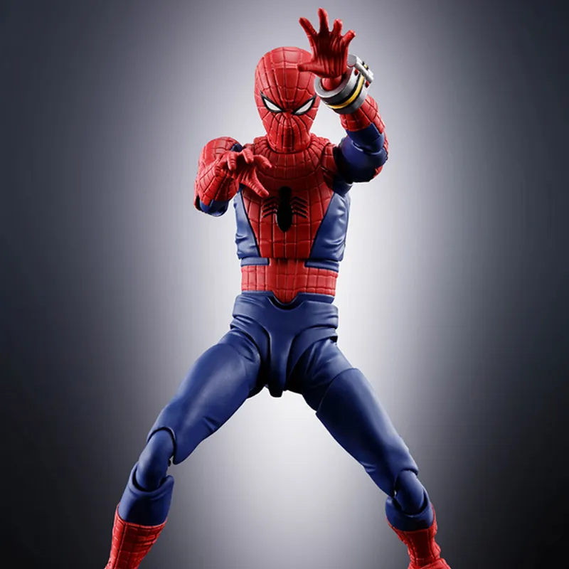 BANDAI Spider Man Bandai SHF Marvel Japan Toei TV Version Action Figure Scale Figures 15cm-3
