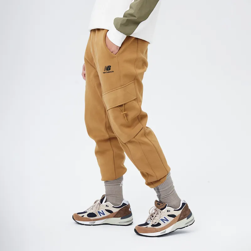 New Balance Sports Pants Fall And Winter Men's Ginger Yellow-2