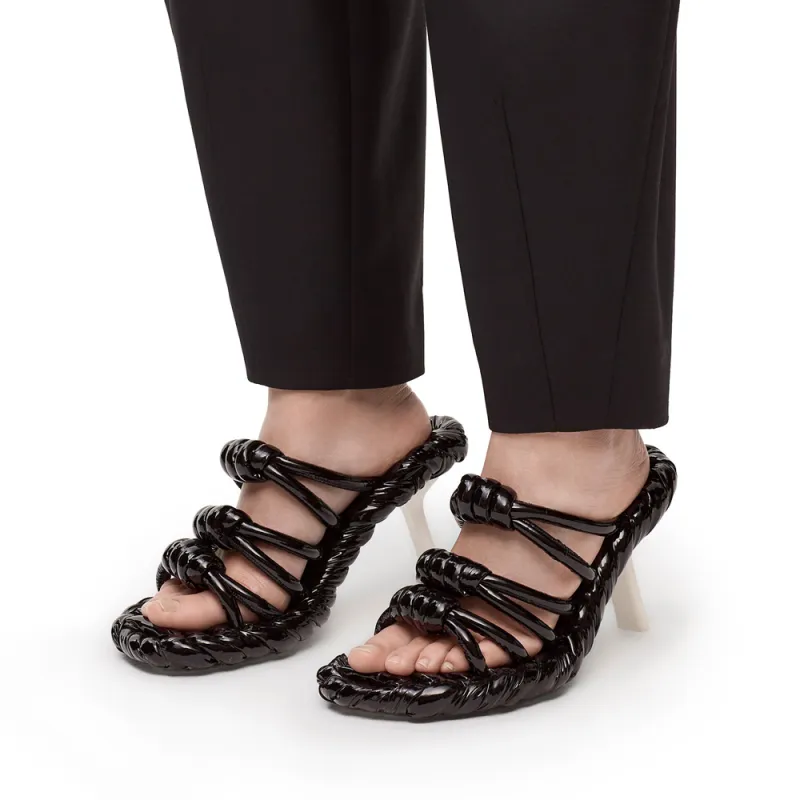 LOEWE Stylish Sandal 9cm Women's Black-4