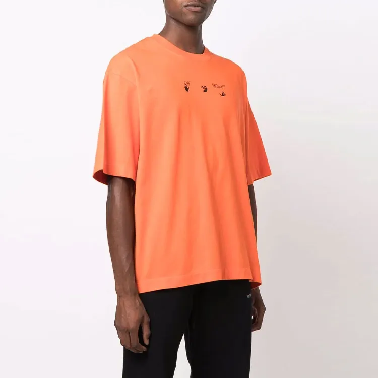 OFF WHITE FW21 T Shirts Men Orange-3