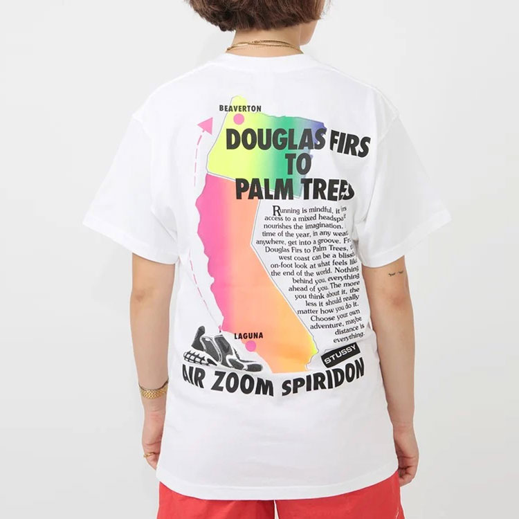 Nike X Stussy Air Zoom Spiridon Douglas Firs to Palm Trees T