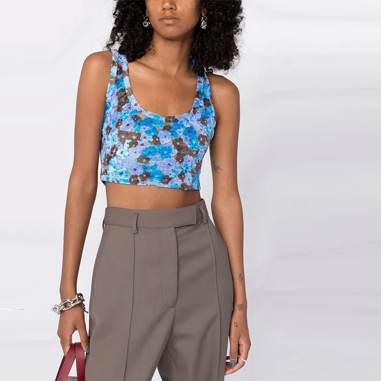 Acne Studios Tank Tops Women's Blue-4