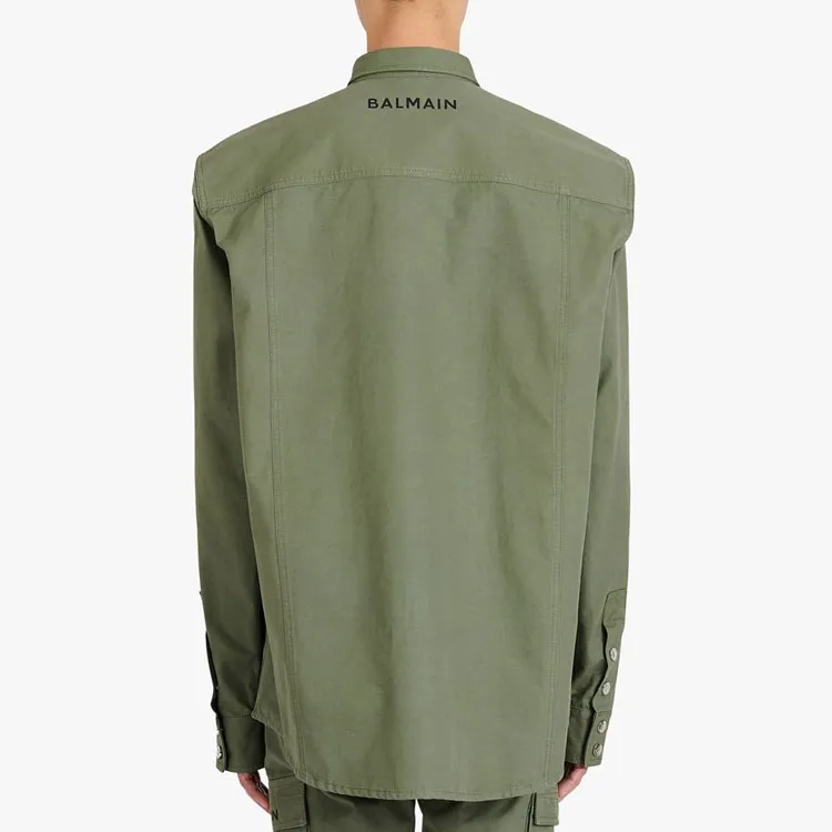 BALMAIN Embroidered Logo Shirt-6