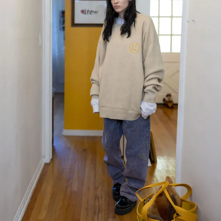 Drew House Sketch Mascot Waffle Sweater-3