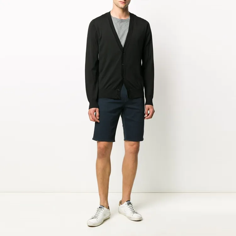 EMPORIO ARMANI V neck Fine Knit Cardigan-3