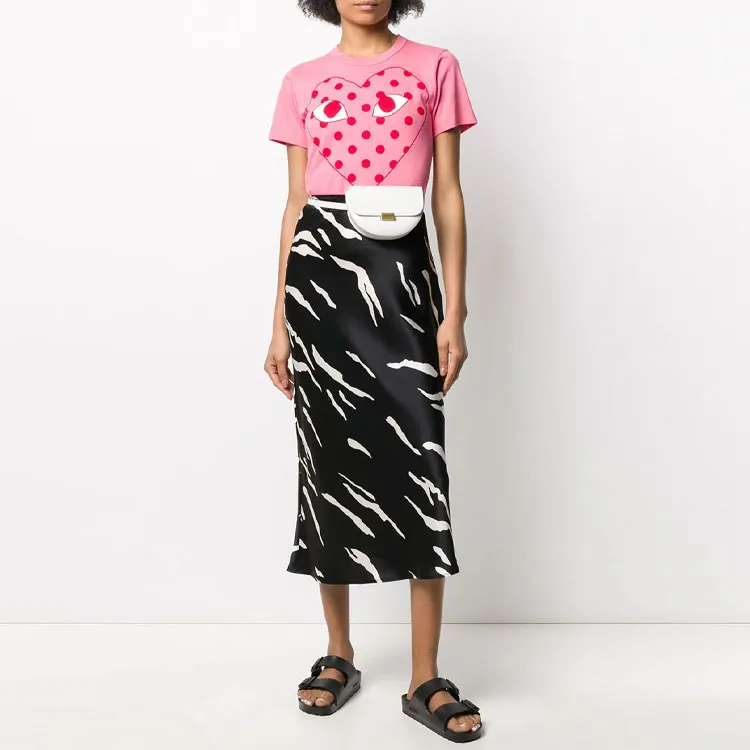 CDG Play T Shirts Women's Pink-1