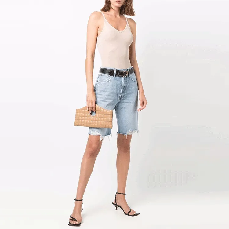 AGOLDE Denim Shorts Women's Blue-1