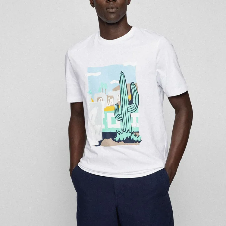 HUGO BOSS T Shirts Men White-2