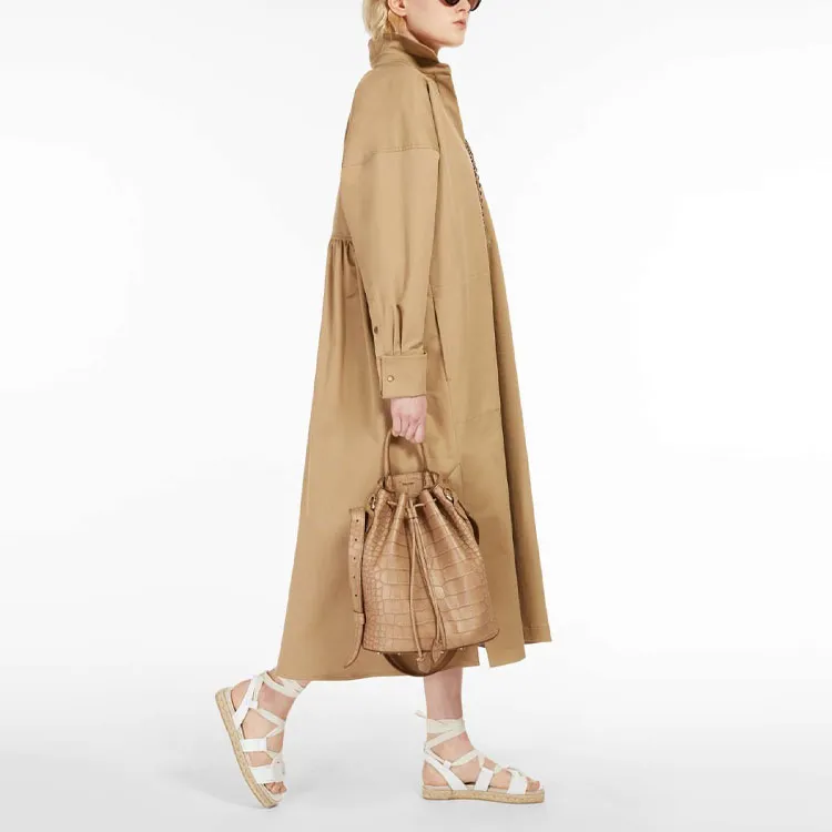 MaxMara Long Sleeved Dress Women's Camel-3