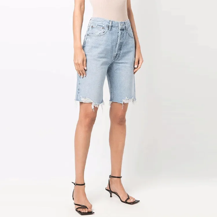 AGOLDE Denim Shorts Women's Blue-2