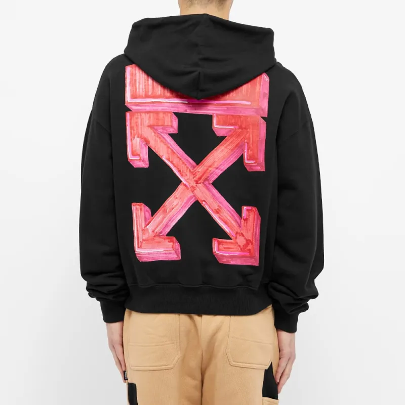 OFF WHITE Oversize Fit Marker Arrows Hoodie-3