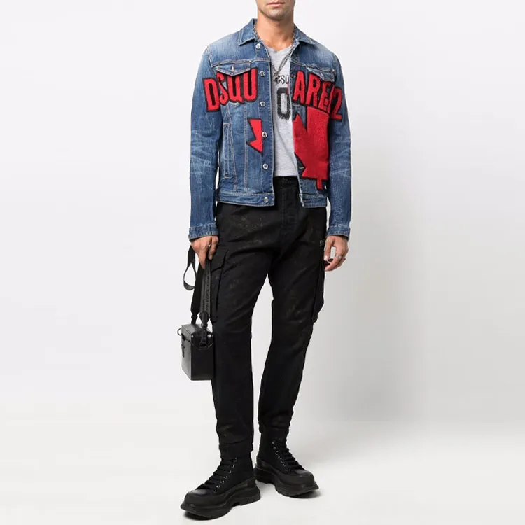 DSQUARED 2 Denim Jackets Men Blue-1
