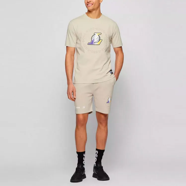 Nba X HUGO BOSS HUGO BOSS X NBA Casual Shorts Men Beige-2
