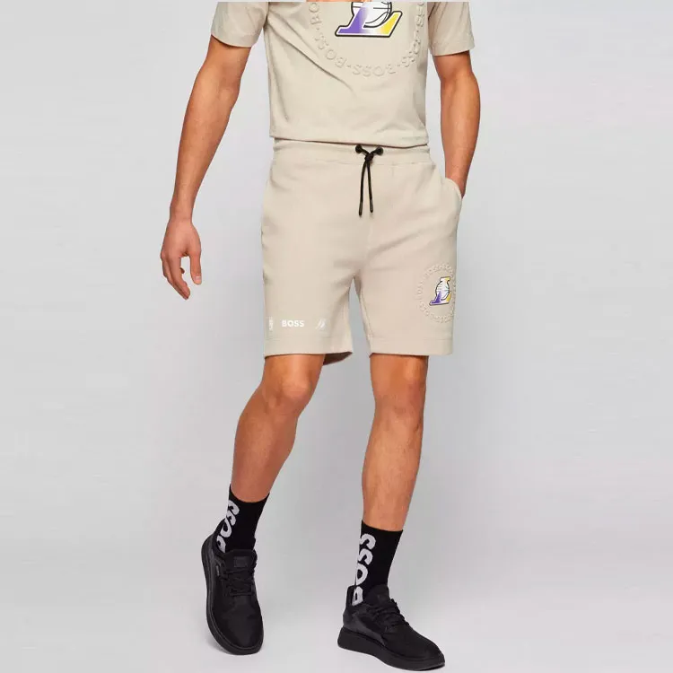 Nba X HUGO BOSS HUGO BOSS X NBA Casual Shorts Men Beige-1
