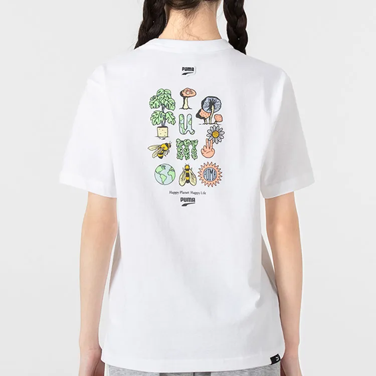 PUMA T Shirts Women's White-4