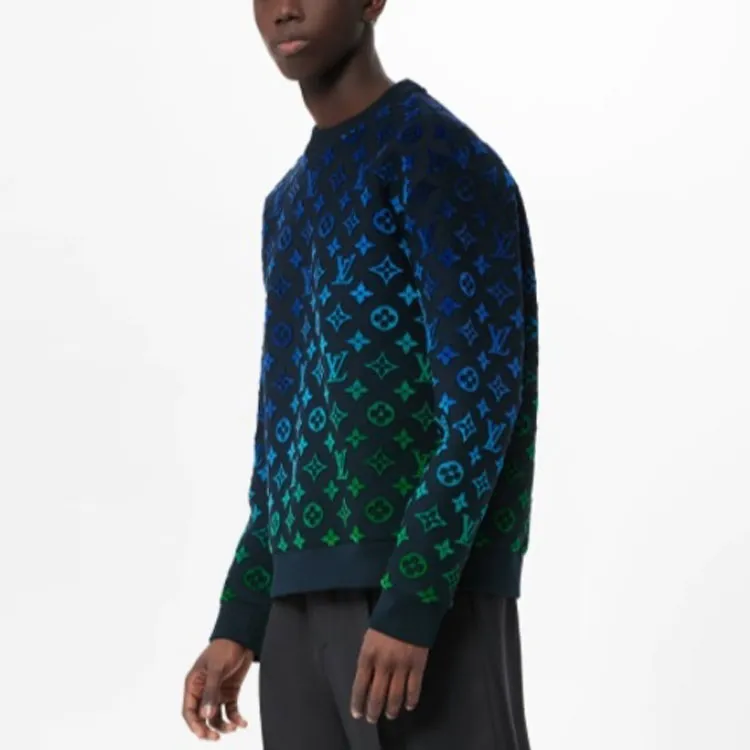 LOUIS VUITTON Gradient Monogram Fil Coup Sweatshirt-3