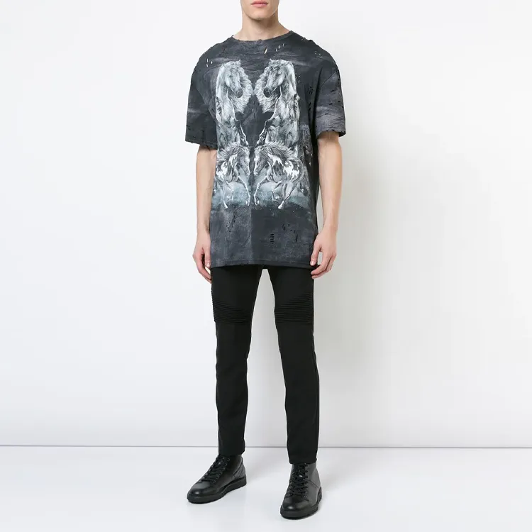 BALMAIN T-Shirts Men Gray-2
