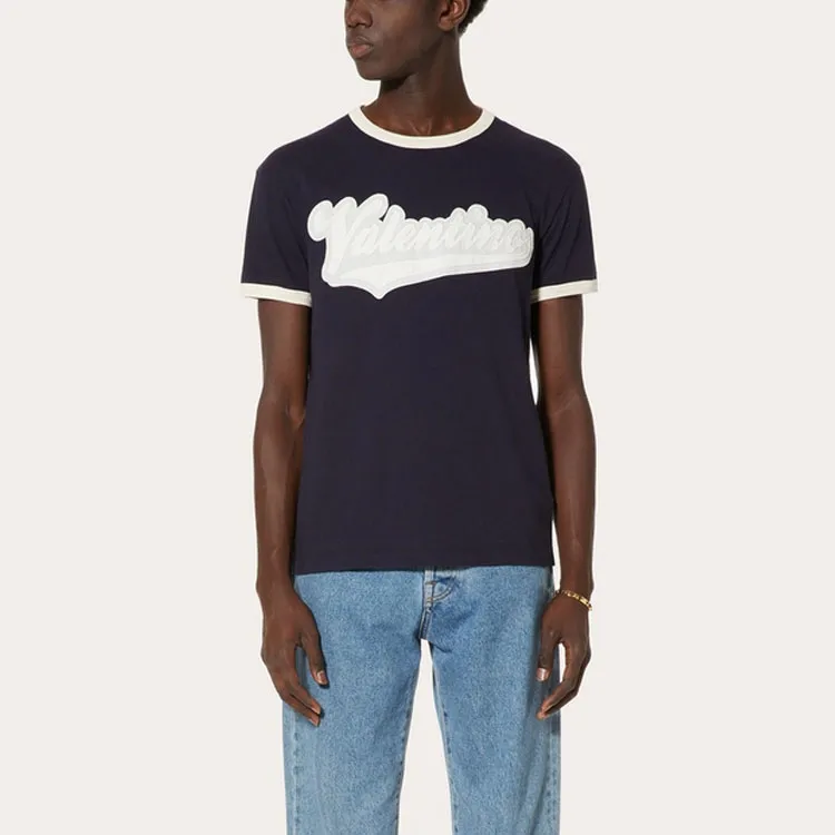 Valentino T-Shirts Men Marine Blue-3