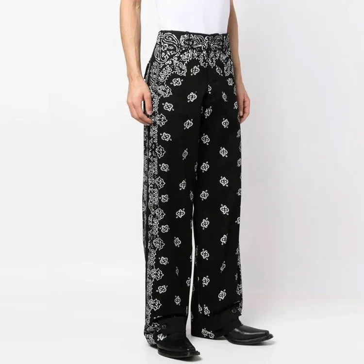 AMIRI Paisley print Cotton Trousers-3