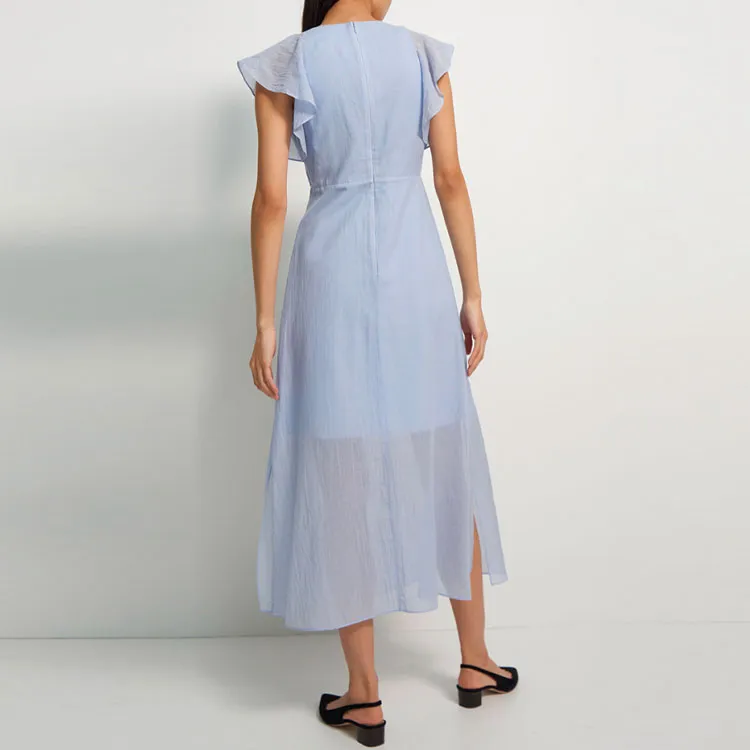 THEORY Short-Sleeved Dresses Women's Blue-2