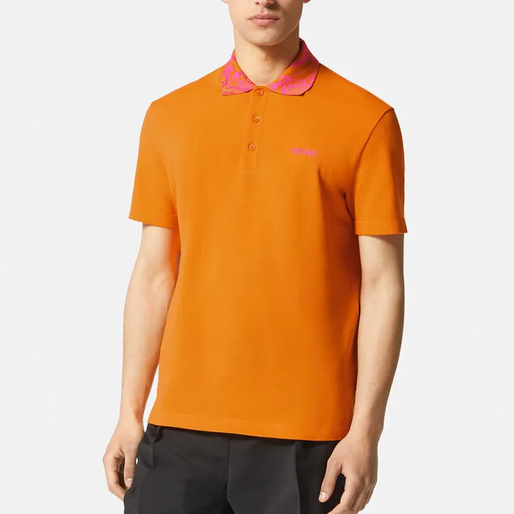 VERSACE Polo Shirts Men Orange-1