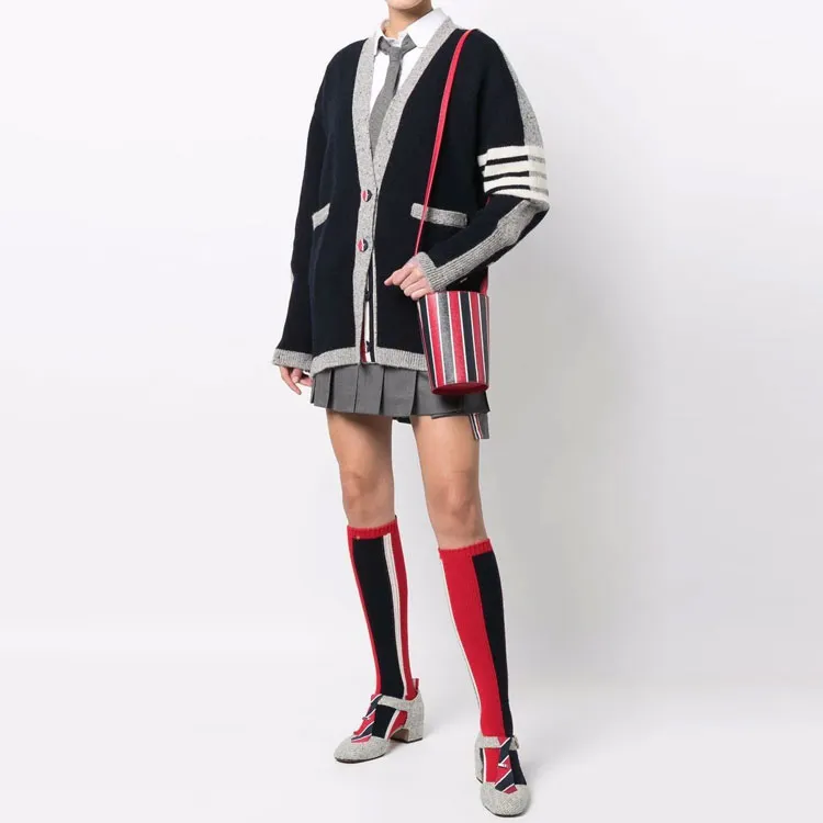 THOM BROWNE· FW22 Knitwear Women's Blue-1