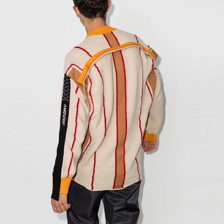 AMBUSH Deconstructed Striped Sweater-2