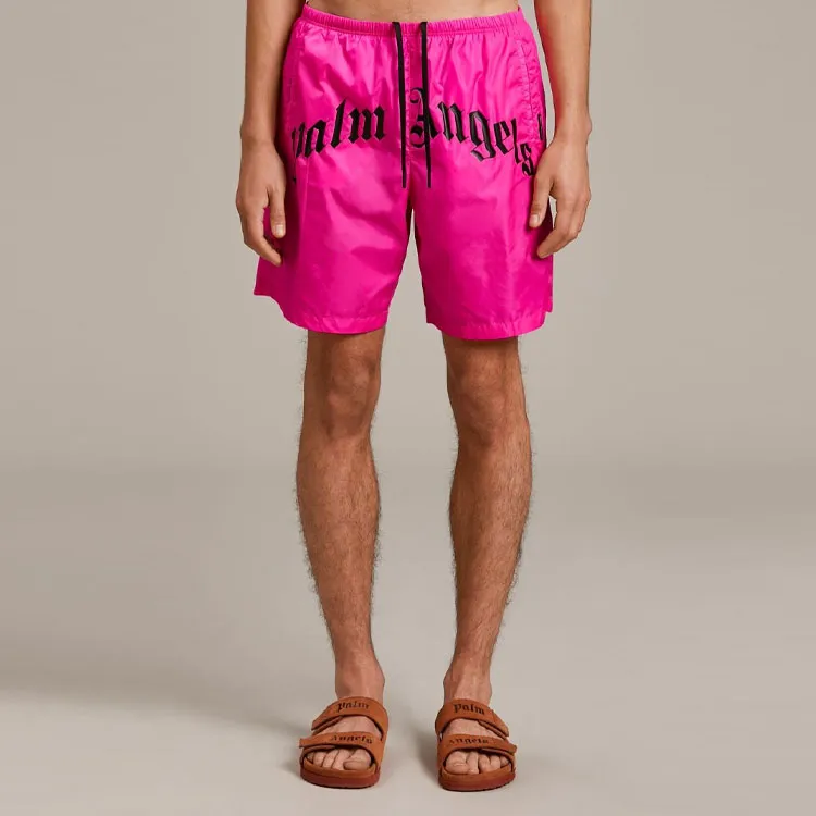 PALM ANGELS Logo Print Swimming Shorts-2