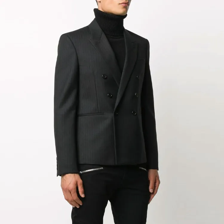 SAINT LAURENT Business Suit Coat Men's Black-2