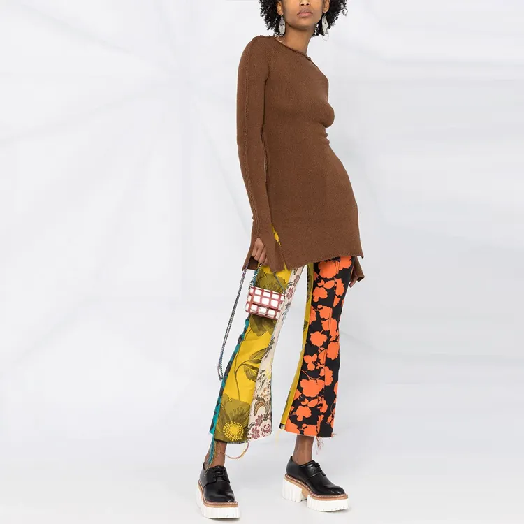 MARNI FW21 Slim Fit Sweater Women's Brown-1